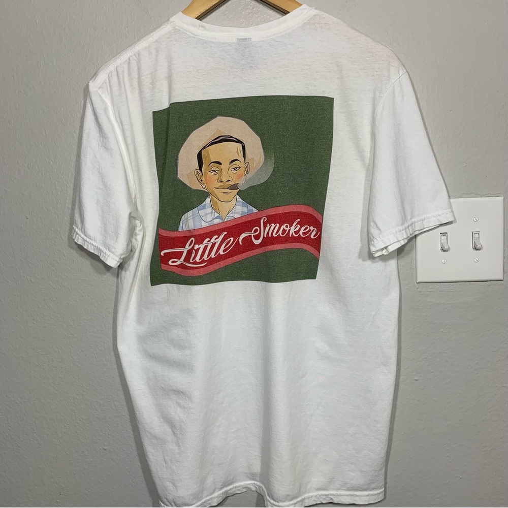 Little Smoker 420‎ Blunt White Tee Medium